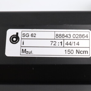 Dunkermotoren Getriebemotor BG44X50SI + SG62 8884302864 i=72:1 NOV