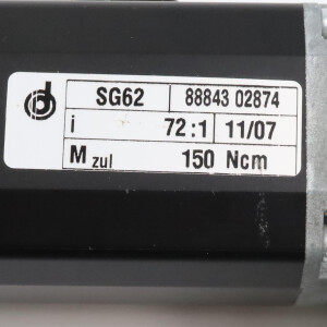 Dunkermotoren Getriebemotor BG44X50SI + SG62 8884302874 i=72:1 BG40 GEB