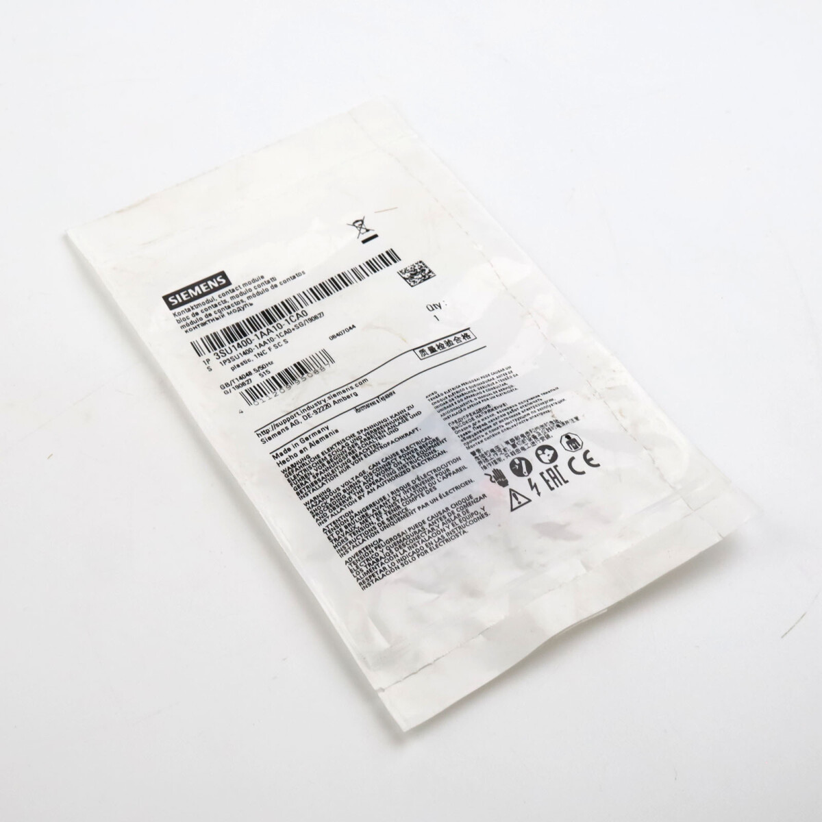 Siemens Kontaktmodul 3SU1400-1AA10-1CA0 OVP