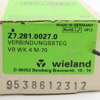 Wieland Verbindungssteg VB WK 4 M-70 Z7.281.0027.0 (2Stk.) OVP