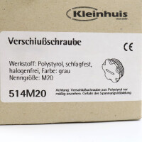 Kleinhuis Verschlussschraube 514M20 (90Stk.) OVP