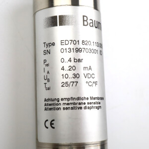 Baumer Druckmessumformer ED701 820.113.055.19 NOV