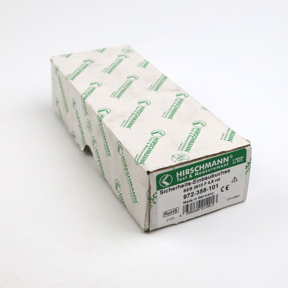 Hirschmann Sicherheits-Einbaubuchse SEB 2610 F4,8 Rot 972-35