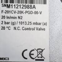 Bronkhorst Massendurchflussregler F-201CV-20K-PGD-00-V NOV