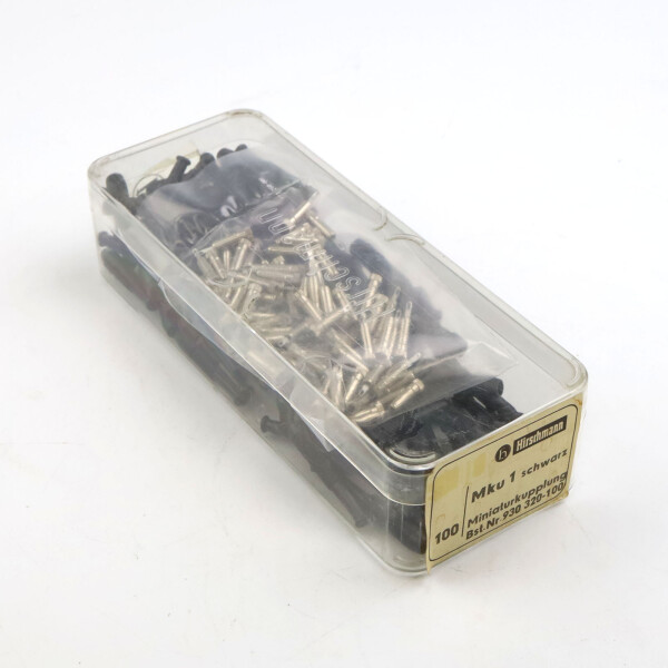 Hirschmann Miniatur-Laborbuchse MKU 1 sw 930 320-100 (100Stk.) OVP