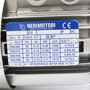 Nerimotori Getriebemotor T56B4 + NMRV-025 + NMRV-030 NOV