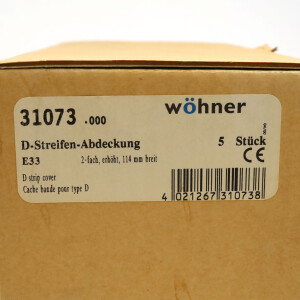 Wöhner D-Streifen-abdeckung 31073 (5Stk.) OVP