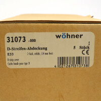 Wöhner D-Streifen-abdeckung 31073 (5Stk.) OVP