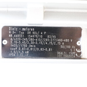 Dietz Motor DR 90L/4P 1,5kW GEB