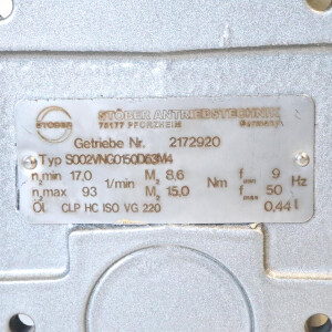 ATAV Getriebemotor F63-2GBTV/A4 NOV