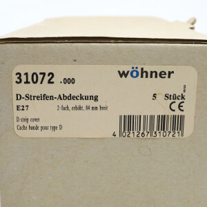 Wöhner D-Streifen-abdeckung 31072 (5Stk.) OVP