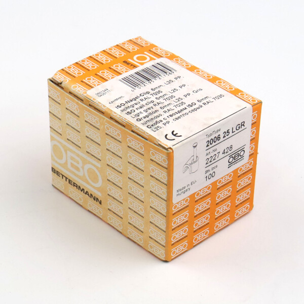 OBO Bettermann ISO-Nagel Clip 2006 25 LGR 2227428 (100Stk.) SIE
