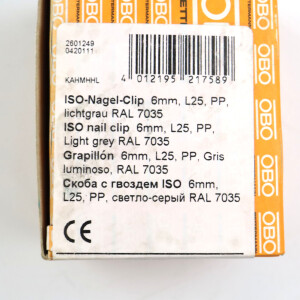 OBO Bettermann ISO-Nagel Clip 2006 25 LGR 2227428 (100Stk.) SIE
