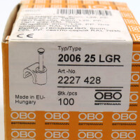 OBO Bettermann ISO-Nagel Clip 2006 25 LGR 2227428 (100Stk.) SIE