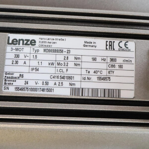 Lenze Kegelstirnradgetriebemotor GKS06-3SVBR-056N23 15906068 i=161,029 NOV