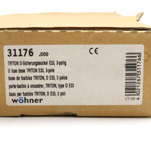 Wöhner D-Sicherungssockel 31176 (2Stk.) OVP