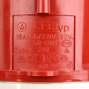 Walther CEE Stecker Type 210 16A-6h 380V NOV