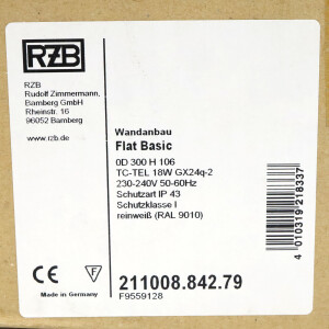RZB Wand-Deckenleuchte 211008.842.79 OVP