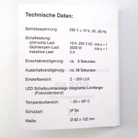 Sesam Dämmerungsschalter EDS98 OVP