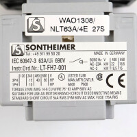 Sontheimer Lasttrennschalter WAO1308/NLZ63A/4E 27S OVP