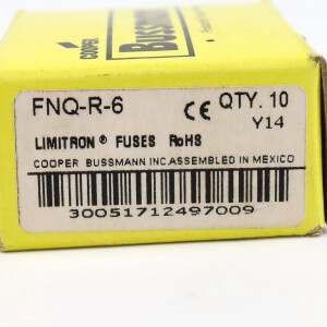 Cooper BUSSMANN Sicherungseinsatz FNQ-R-6 (10Stk.) OVP