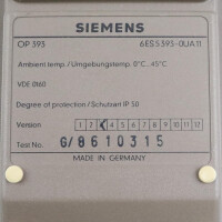 Siemens Simatic OP 393 6ES5 393-0UA11 E-Stand:03 GEB