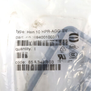 Harting Anbaugehäuse Han 10HPR-agg-SV 09400100311 OVP