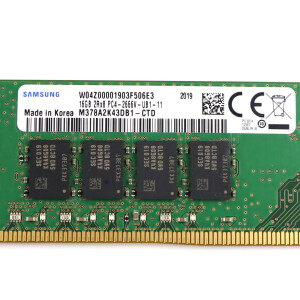 Samsung Arbeitsspeicher DDR4 16GB 2Rx8 PC4-2666V-UB1-11 M378A2K43DB1-CTD GEB