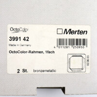 merten OctoColor-Rahmen 1fach 3991 42 (2Stk.) OVP
