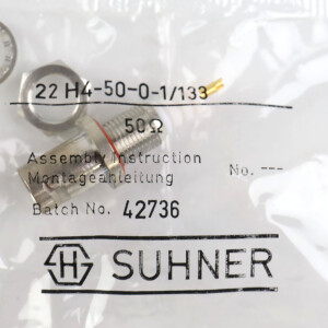HUBER+SUHNER Steckverbinder 22 H4-50-0-1/133 42736 OVP