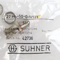 HUBER+SUHNER Steckverbinder 22 H4-50-0-1/133 42736 OVP