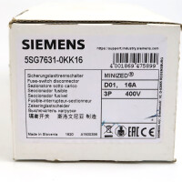 Siemens Sicherungslasttrennschalter 5SG7631-0KK16 OVP