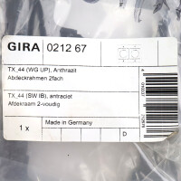 Gira Abdeckrahmen 2-fach TX 44 021267 OVP