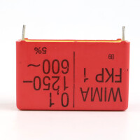 WIMA Folienkondensator FKP 1 1250 V/DC 600 V/AC (6Stk.) NOV