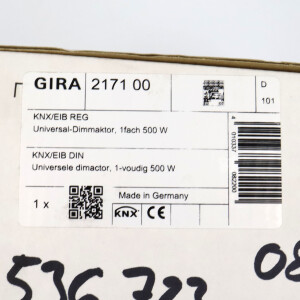 Gira Dimmaktor 1fach 500W 217100 SIE