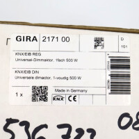 Gira Dimmaktor 1fach 500W 217100 SIE