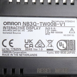 Omron 3.5" Touch-Bedienterminal NB3Q-TW00B-V1 OVP