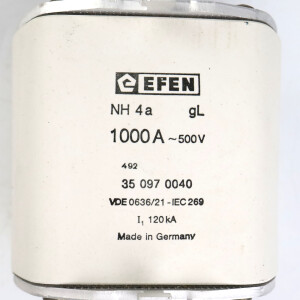 EFEN NH-Sicherungs-Einsatz 35.097.0040 OVP