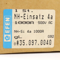 EFEN NH-Sicherungs-Einsatz 35.097.0040 OVP
