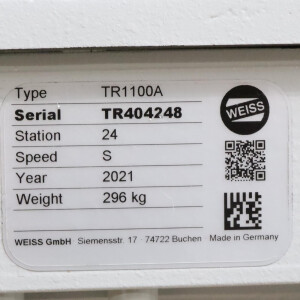 Weiss GmbH Ringrundschalttisch TR1100A NOV