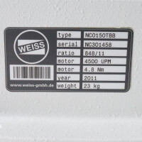Weiss GmbH Rundschalttisch NC0150TBB GEB