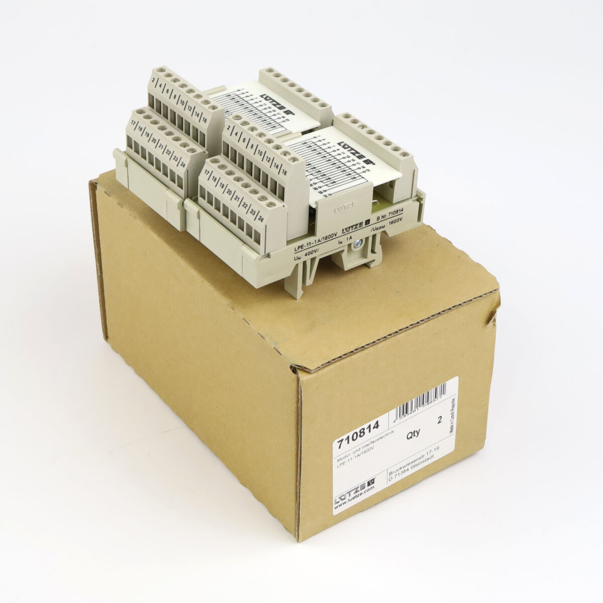 Lütze Lampenprüfgatter LPE-11-1A/1600V (2Stk.) OVP