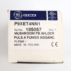 General Electric CEMA Pilzdrucktaste P9XET4NN1 185057 OVP