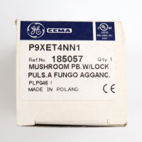 General Electric CEMA Pilzdrucktaste P9XET4NN1 185057 OVP