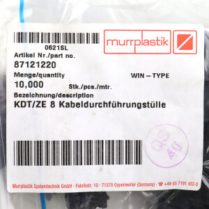 Murrplastik Kabeldurchführungstülle KDT/ZE 08 87121220 (10Stk.) OVP