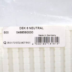 Weidmüller Klemmenmarkierer DEK 6 Neutral 0468560000 (500Stk.) OVP
