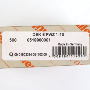 Weidmüller Klemmenmarkierer DEK 6 FWZ 1-10 0518960001 (500Stk.) OVP
