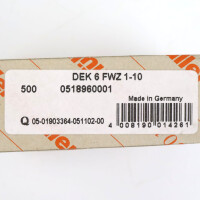 Weidmüller Klemmenmarkierer DEK 6 FWZ 1-10 0518960001 (500Stk.) OVP