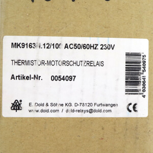 E.Dold & Söhne KG Thermistor-Motorschutzrelais MK9163N.12/100 0054097 OVP