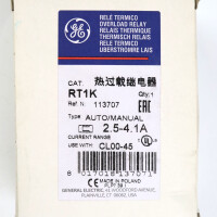 General Electric Thermisches Überlastrelais RT1K 113707 OVP